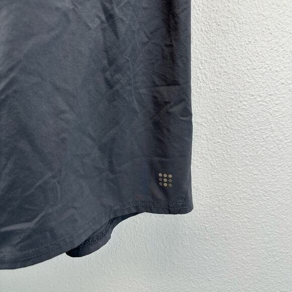 Title Nine Racerback Tank Top Shelf Bra Gray Med Nimberlene - Picture 5 of 12